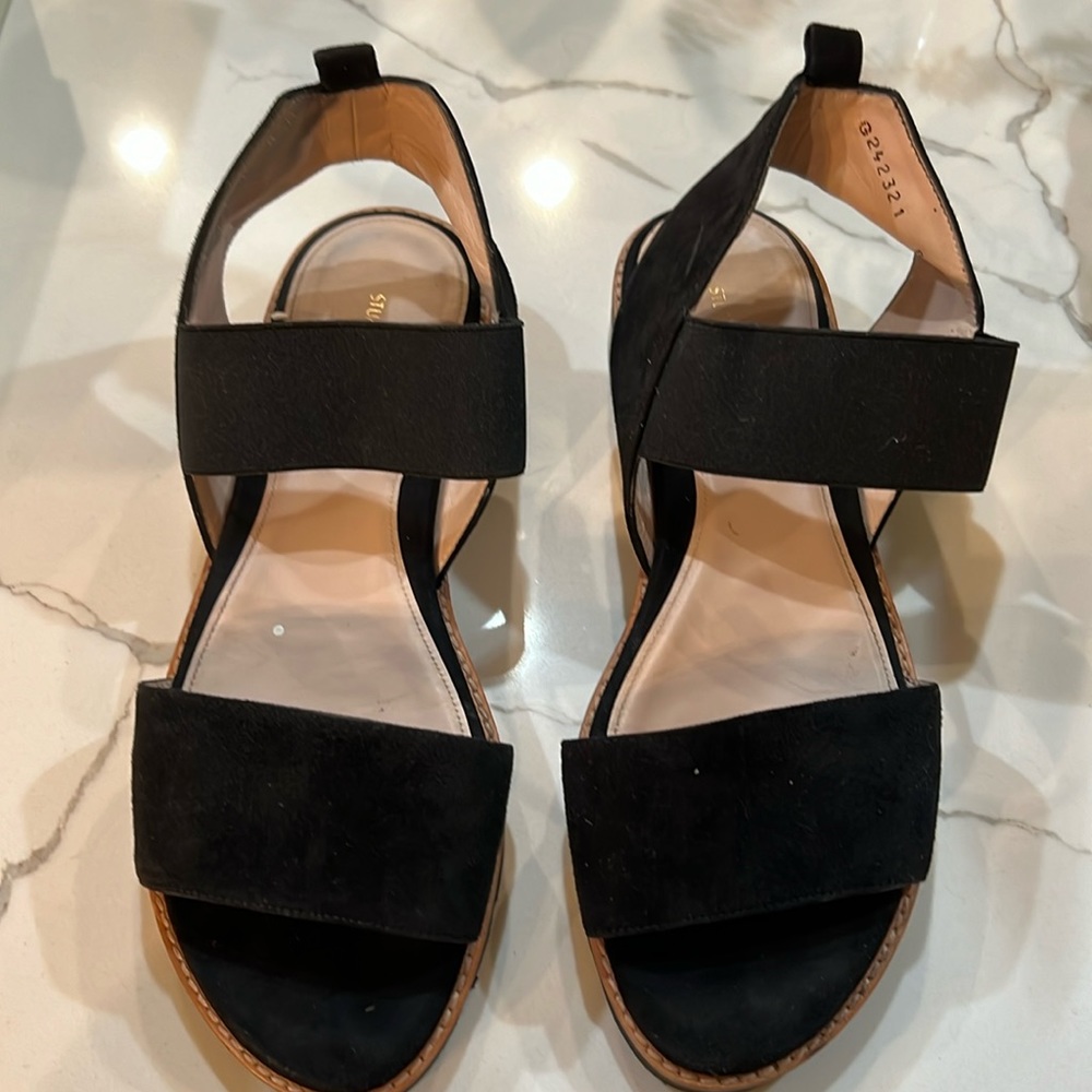 Stuart Weitzman black Suede sandals